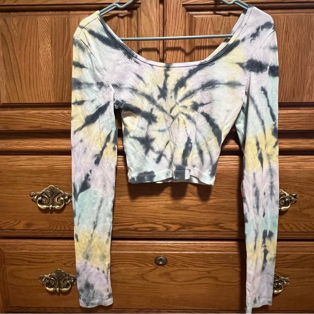 Aeropostale Multicolor Tie-Dye Crop Top